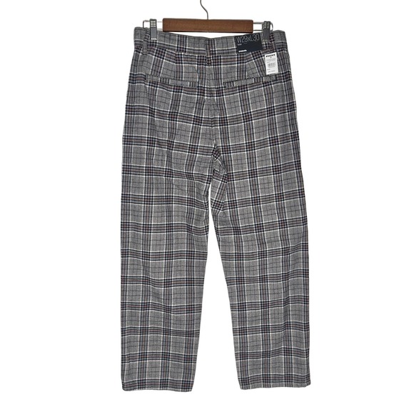 RSQ | Men | Charcoal Plaid Loose Fit Straight Leg Chino Pants | Size 29x30 - Picture 3 of 13